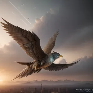 Graceful Flight: Majestic Pelican SOaring in the Sky