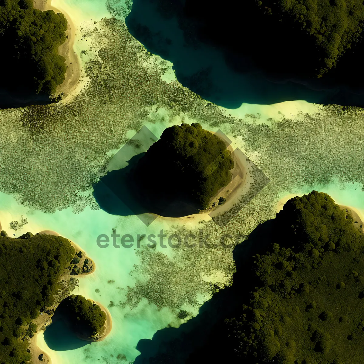 Picture of Tropical Coral Ridge: Vibrant underwater paradise teeming with marine life.