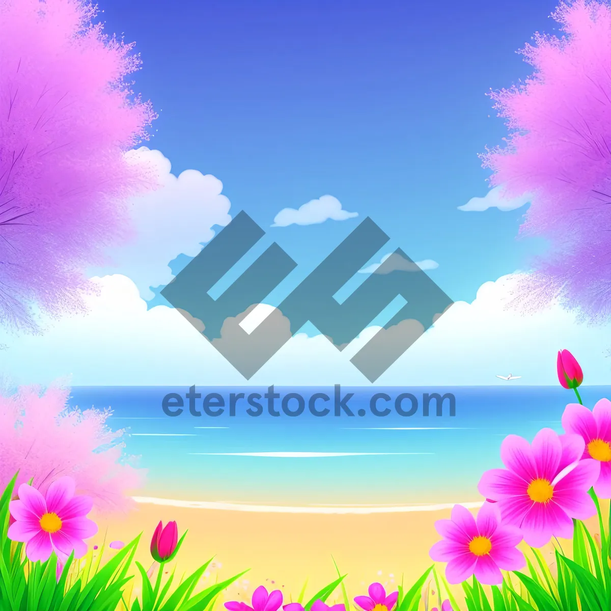 Picture of Colorful Pink Fractal Fantasy Space Art