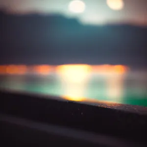Sunset Reflection on Car Mirror