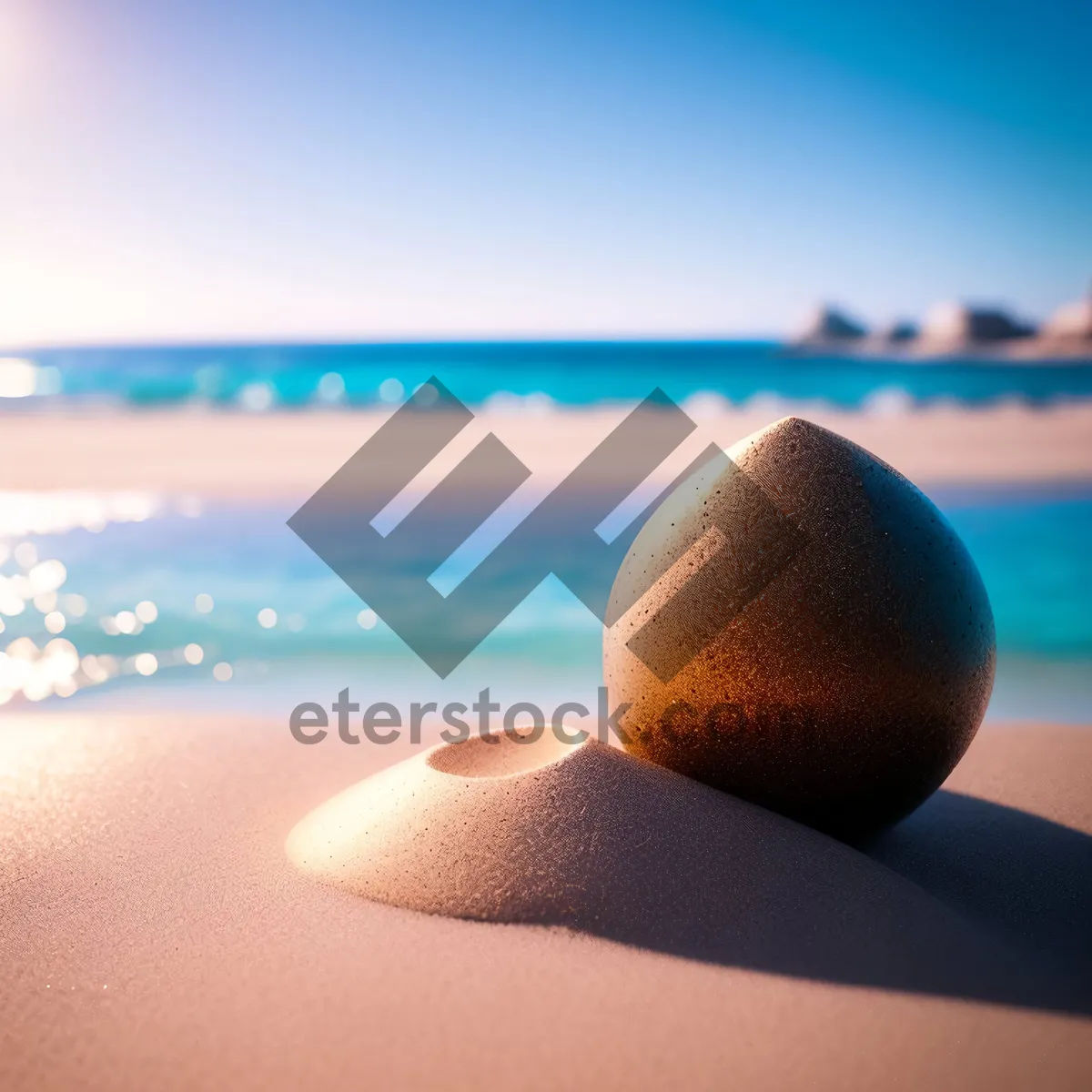 Picture of Tropical Paradise: Sandy Beach, Blue Sky, Crystal Clear Waters