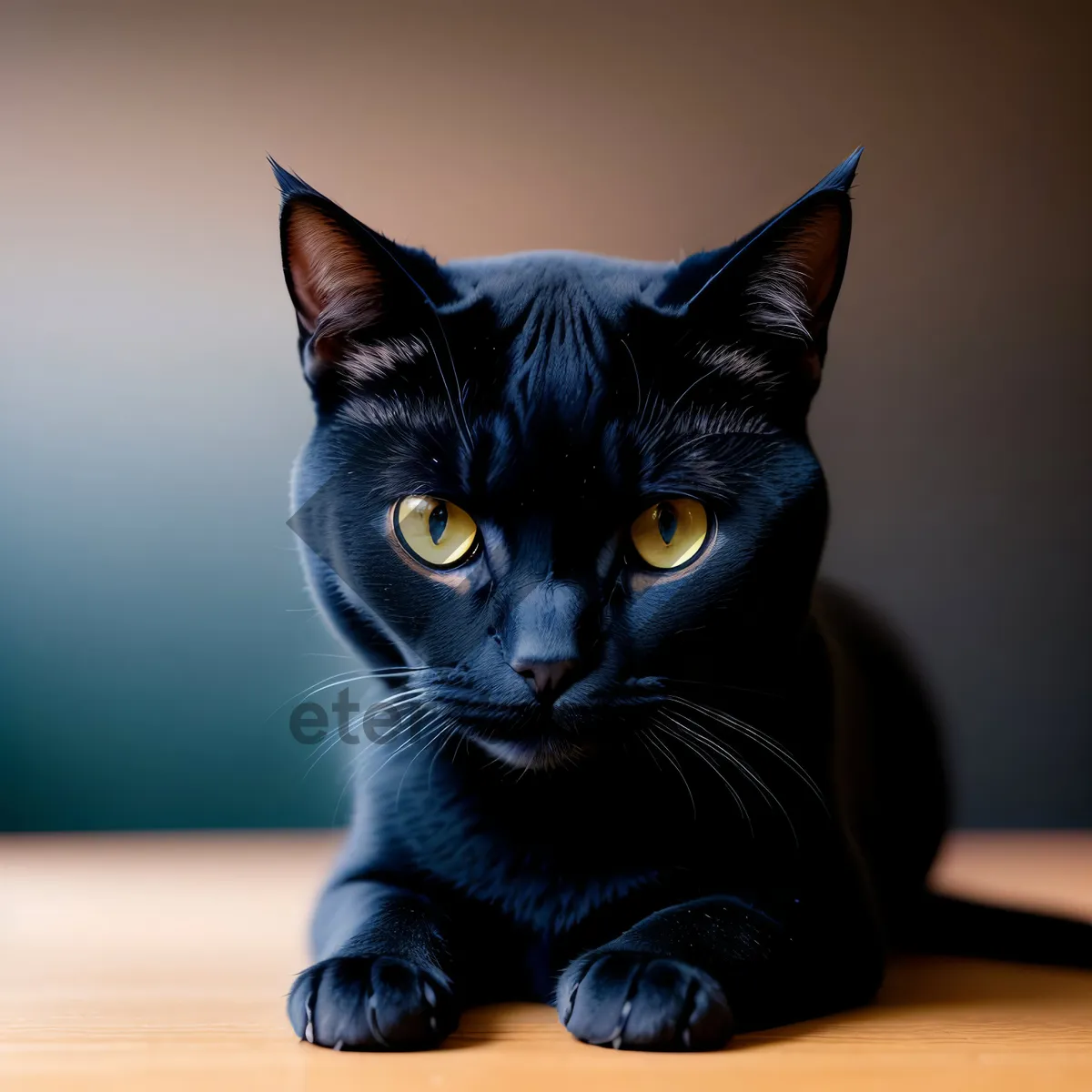 Picture of Furry Gray Kitty with Curious Eyes