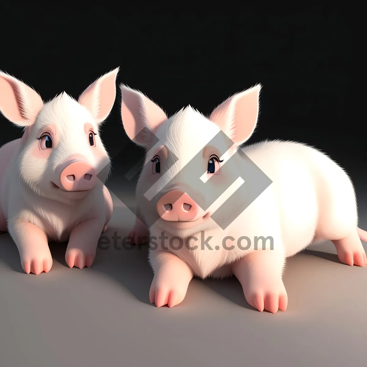 Picture of Pink Piggy Savings Bank with Coins