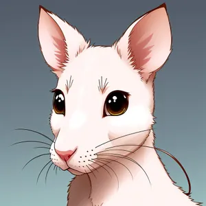 Adorable Fluffy Kitty with Whiskers and Big Eyes