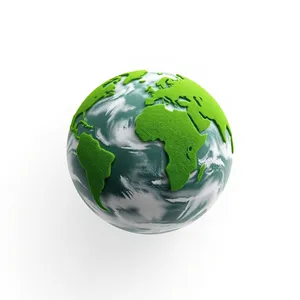 Global 3D Glass Earth Sphere Icon