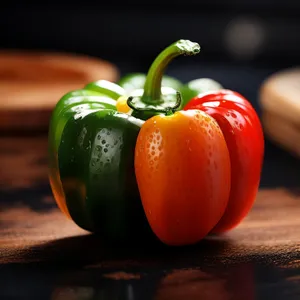 Fresh Bell Pepper Salad with Ripe Tomatoes