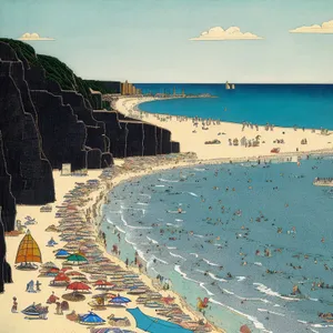Serene Coastal Escape: Crystal Clear Waters and Sunny Shores