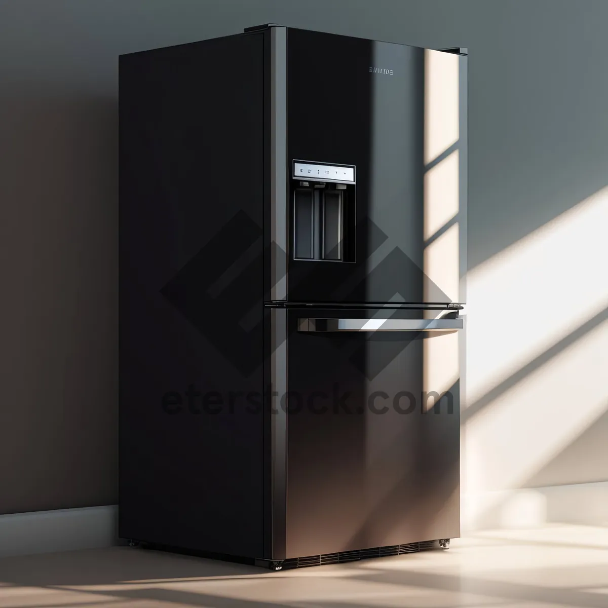 Picture of Modern white goods refrigerator in a furnished room