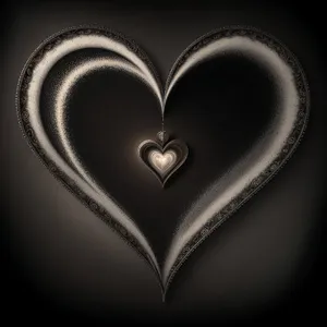 Romantic Heart Gem Graphic Icon