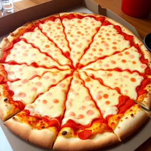 Delicious Pepperoni Pizza with Cheesy Mozzarella