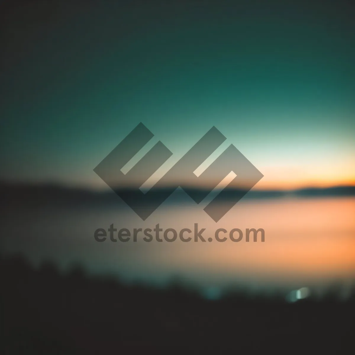Picture of Vibrant Sunset over Cloudy Summer Landscape