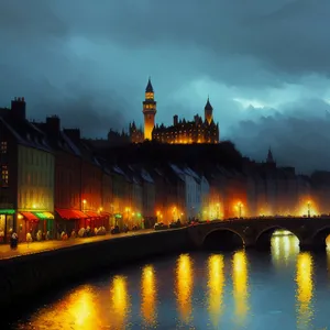 Enchanting Night View of Historic Parliament Castle