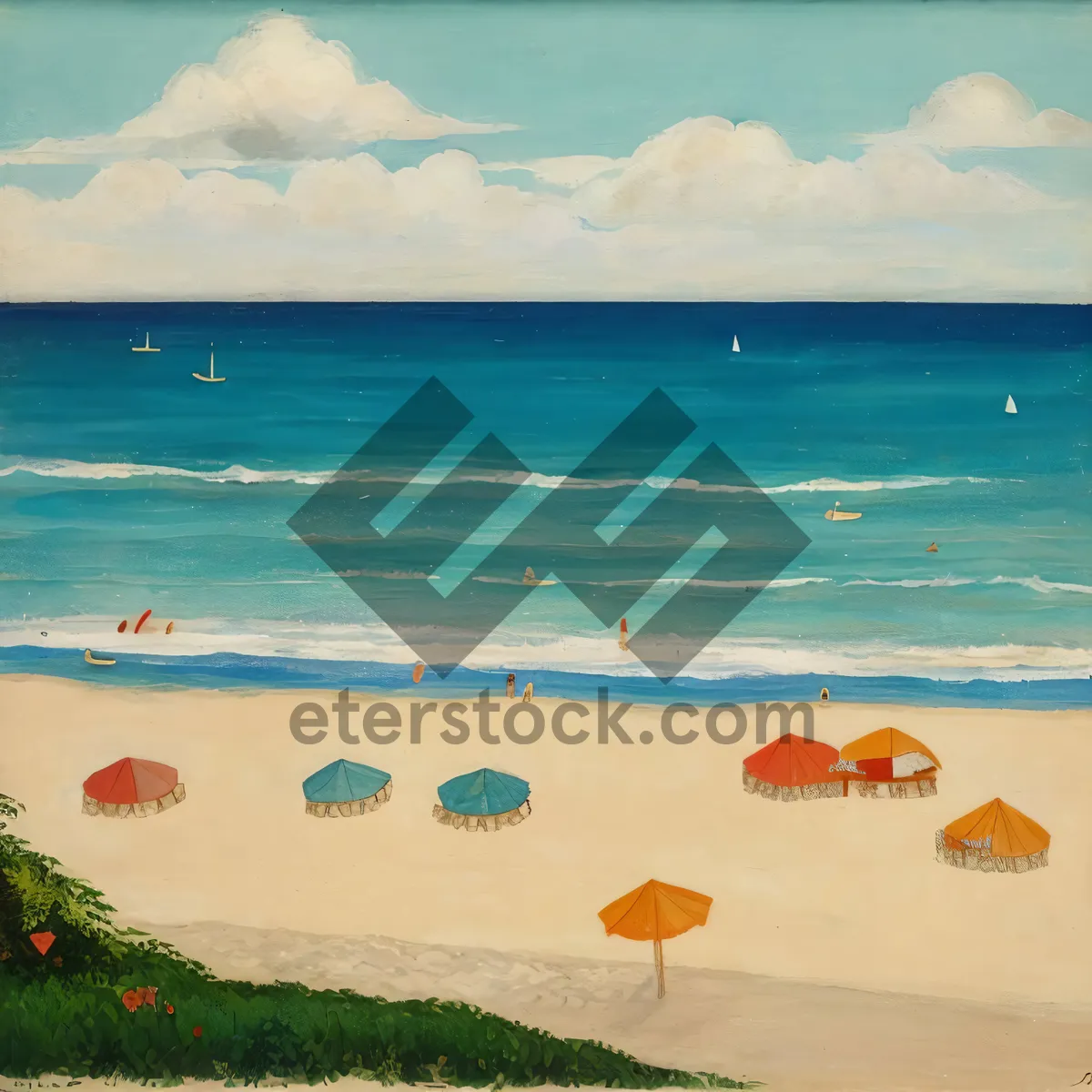 Picture of Serenity by the Seaside: A Tranquil Tropical Escape