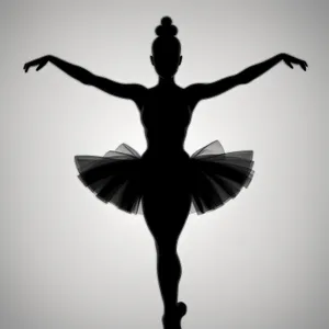 Dynamic Dance Moves: Captivating Black Silhouette Sport