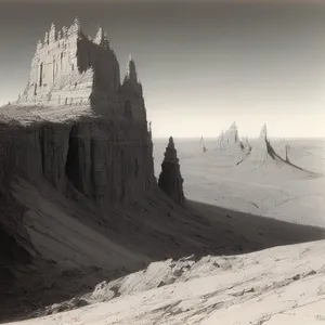 Scenic Desert Canyon with Majestic Sandstone Formations