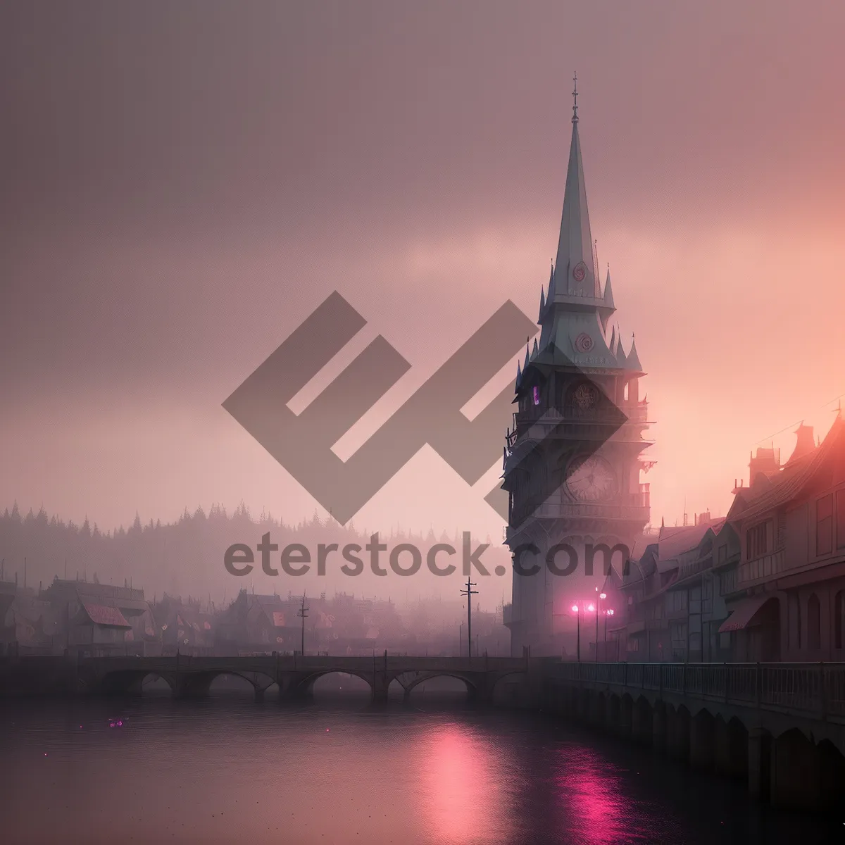 Picture of Enchanting Riverside Palace, Towering Over Historic City