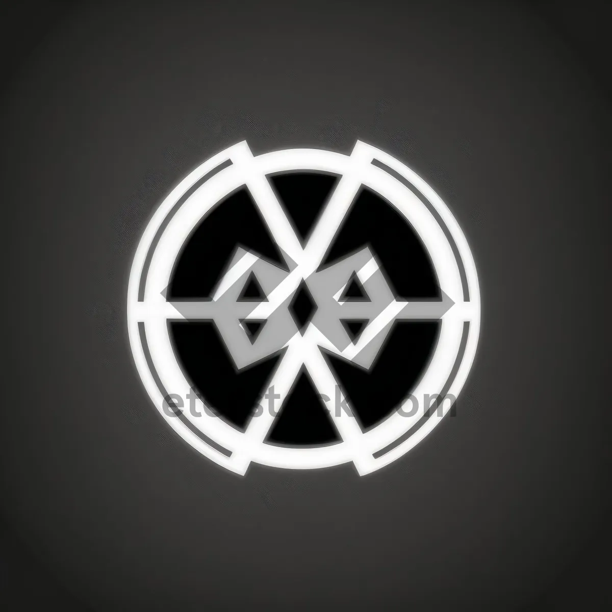 Picture of Shiny black round metallic button icon set.