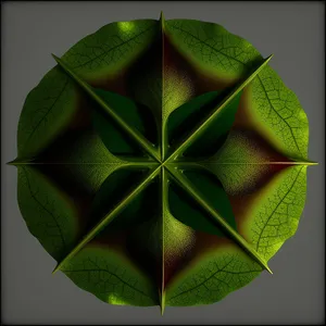 Symmetrical Foliage of Wild Ginger: Vibrant Leaf Patterns in Nature