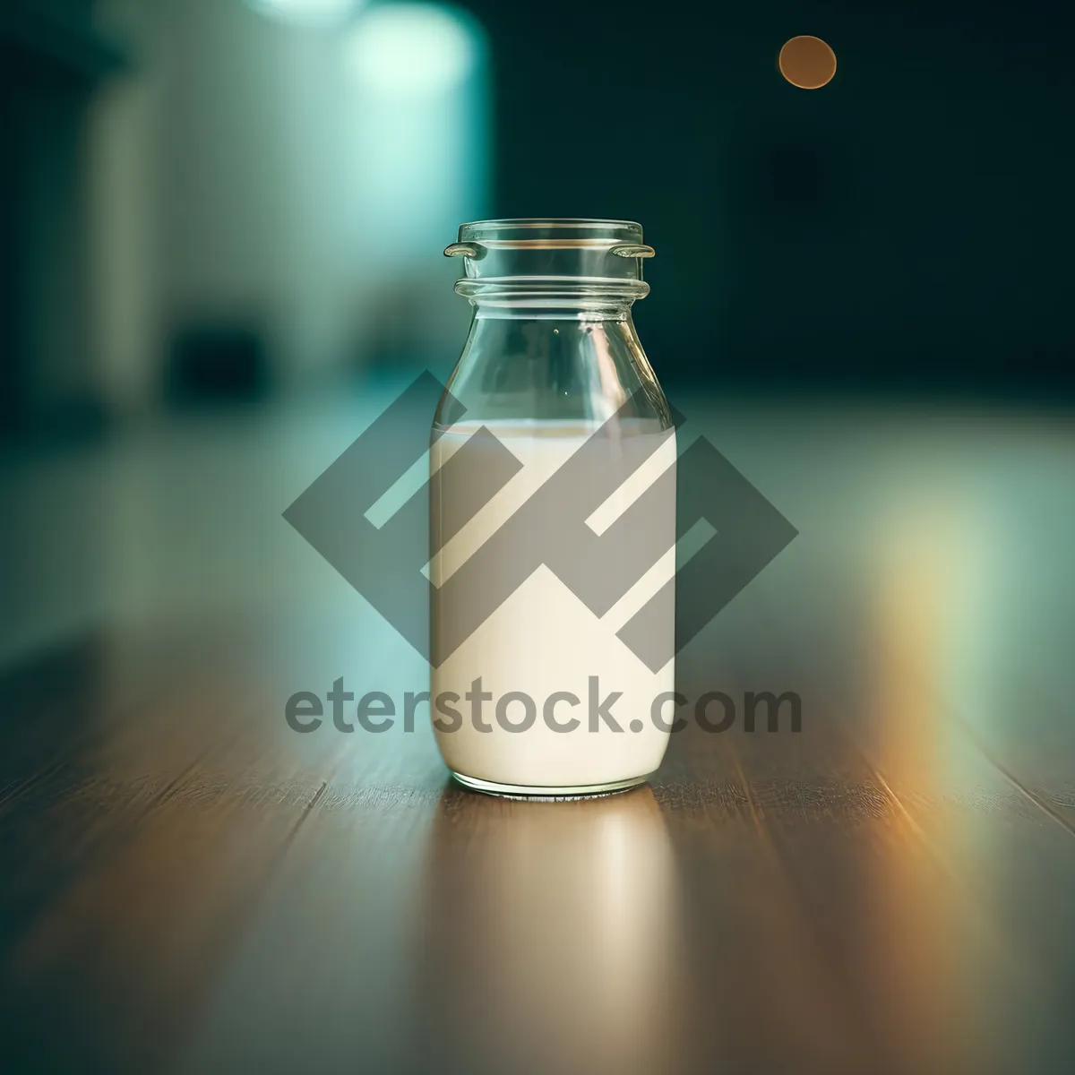 Picture of Refreshing Dairy Drink in Glass Bottles