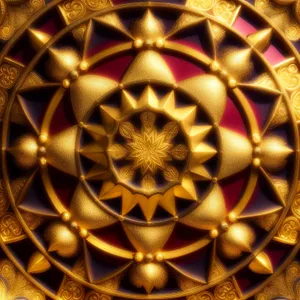 Arabesque Kaleidoscope: Symmetric Decorative Fractal Design