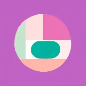 Artistic Pink Circle Design Icon