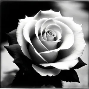 White Rose Blossom - Elegant Floral Petals