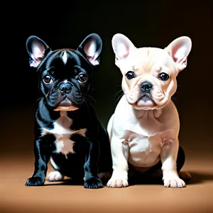 Charming Bulldog Puppy with Delightful Wrinkles