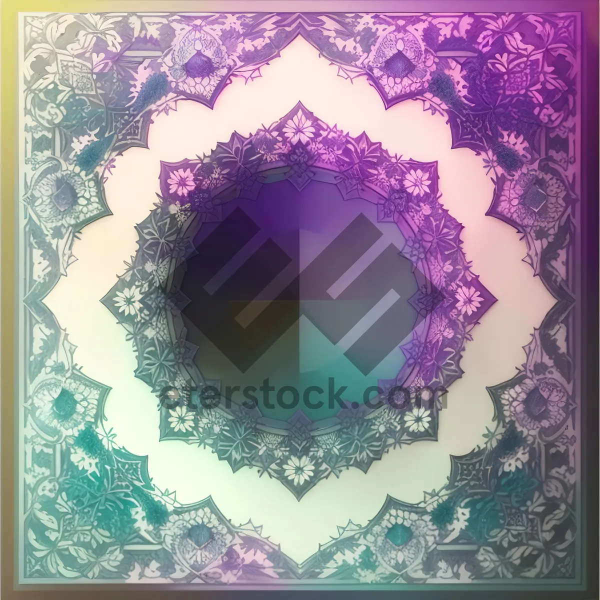 Picture of Ornate Floral Mosaic Design