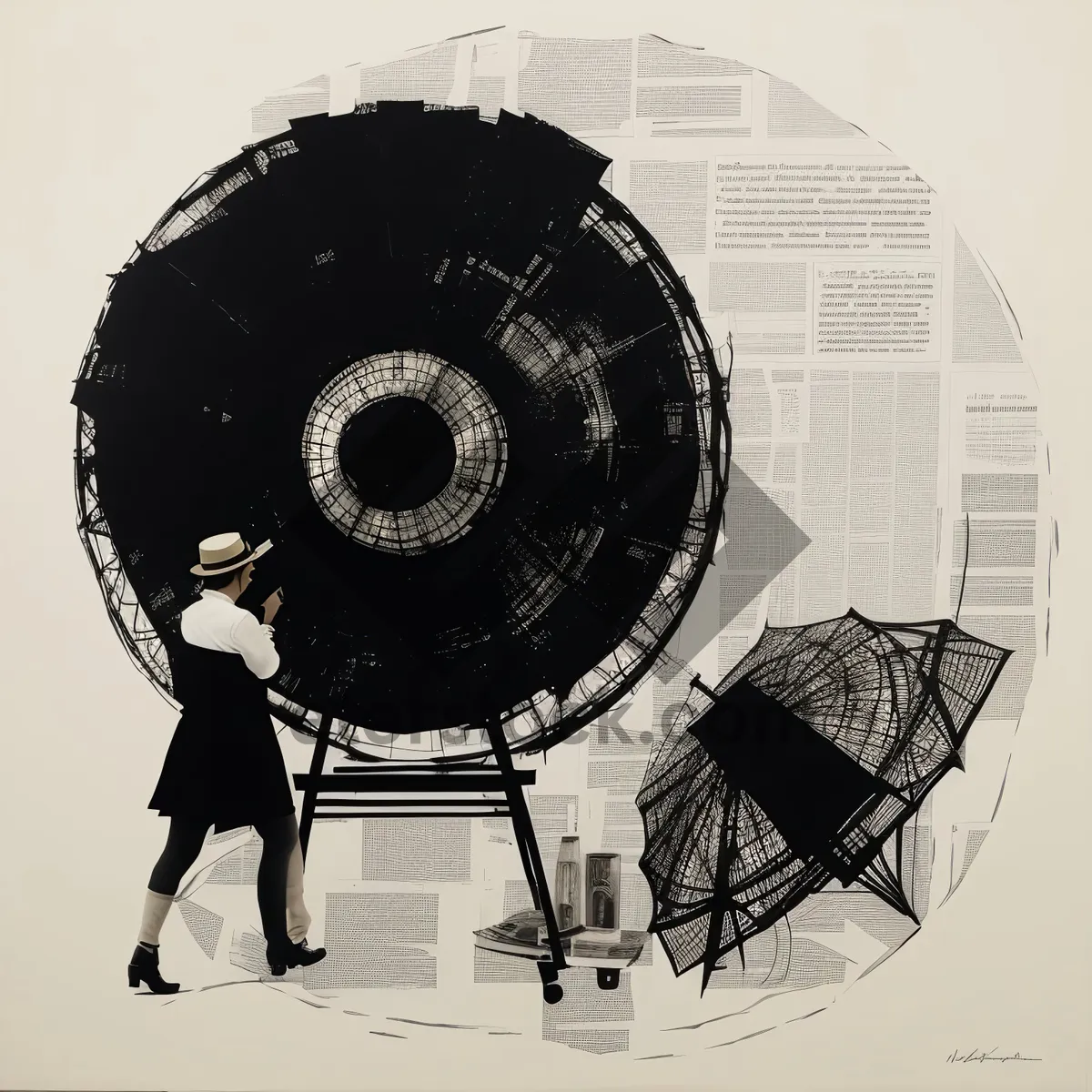 Picture of Digital Machine Circle: Technology Disk for Data Storage