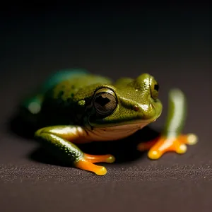 Vibrant Eyed Tree Frog in Wildlife