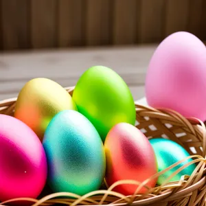 Colorful Easter Eggs Celebration