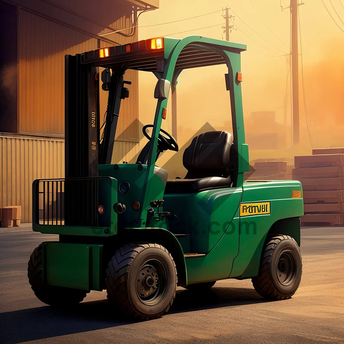 Picture of Heavy-duty Forklift: Reliable Industrial Transportation Weapon