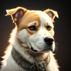 Adorable Border Collie Puppy in Studio Portrait