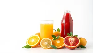 Fresh Orange Juice in Glass Cup for Healthy Breakfast