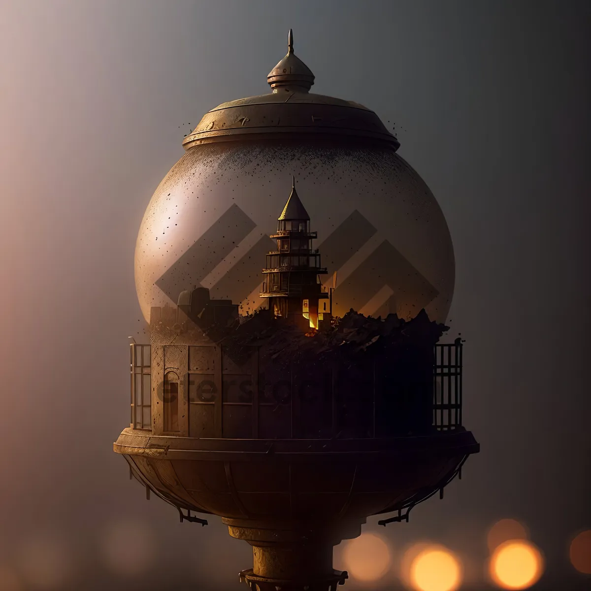 Picture of Golden Dome Tower: Majestic Religious Landmark