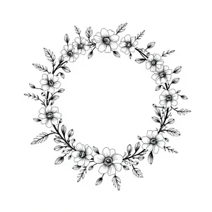 Winter snowflakes border design element.