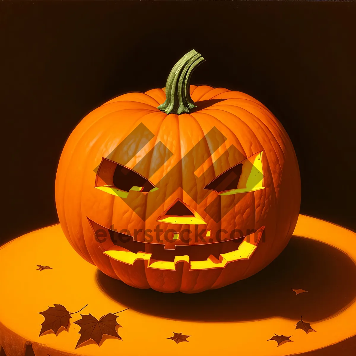 Picture of Spooky Jack-o'-Lantern Candle for Autumn Celebration