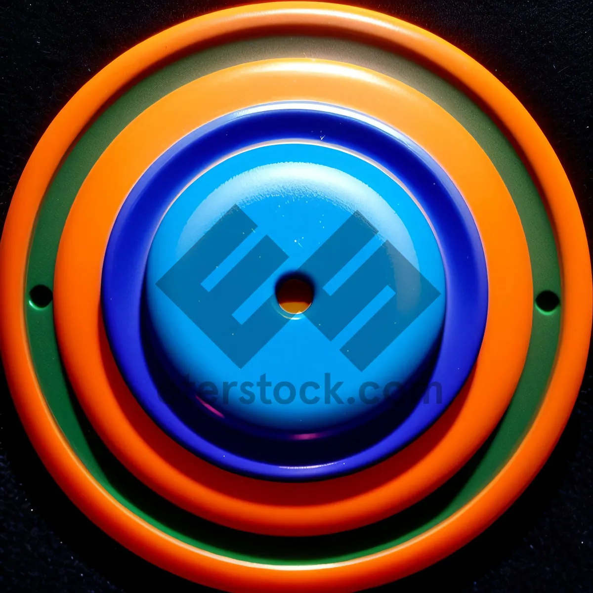 Picture of Fluid Ripples in Colorful Circle Design