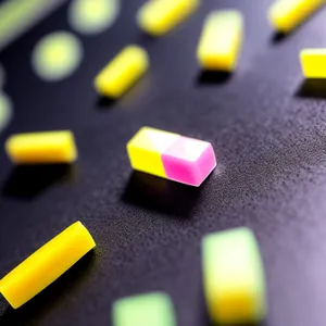 Yellow Highlighter Thumbtack: Brightly Marked Point of Interest