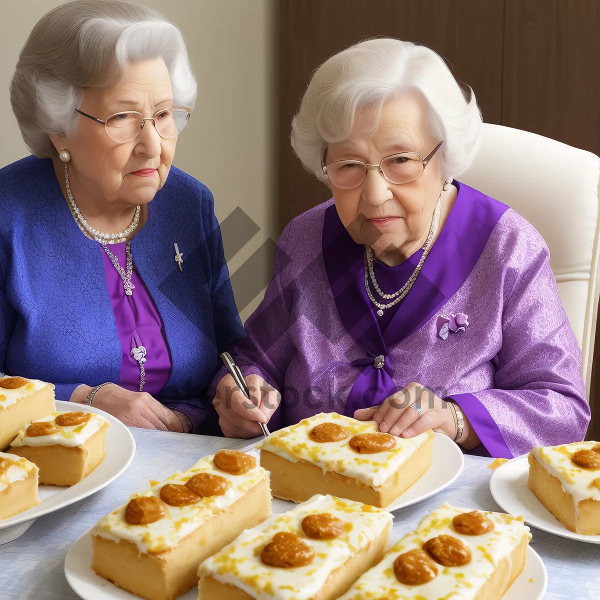 Picture of Happy Family Enjoying Homemade Meal Together