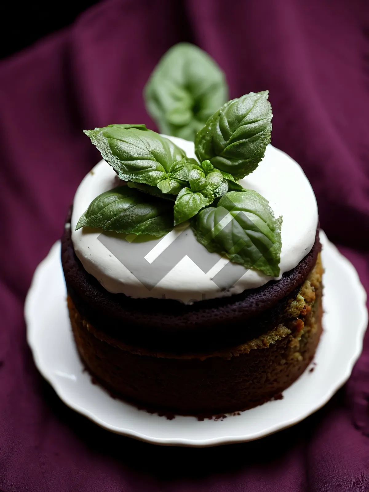 Picture of Gourmet Tomato Salad with Fresh Basil and Creamy Cheese