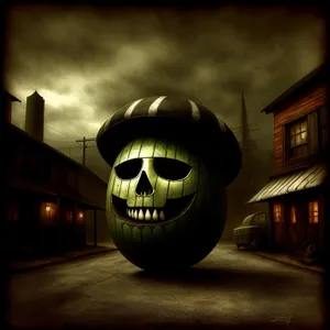 Spooky Glow: Pumpkin Jack-O'-Lantern Candle in the Dark