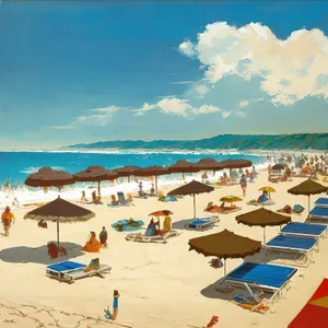 Idyllic Tropical Paradise: Beach, Sand, and Azure Waters