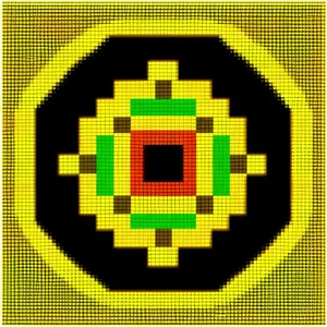 Pixel Mosaic Grid: Modern Digital Art Texture