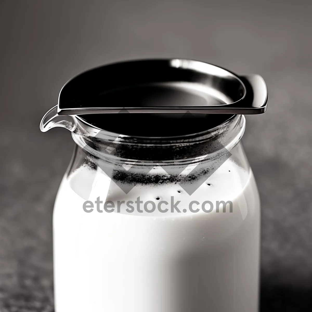 Picture of Healthy Milk in Glass Jar