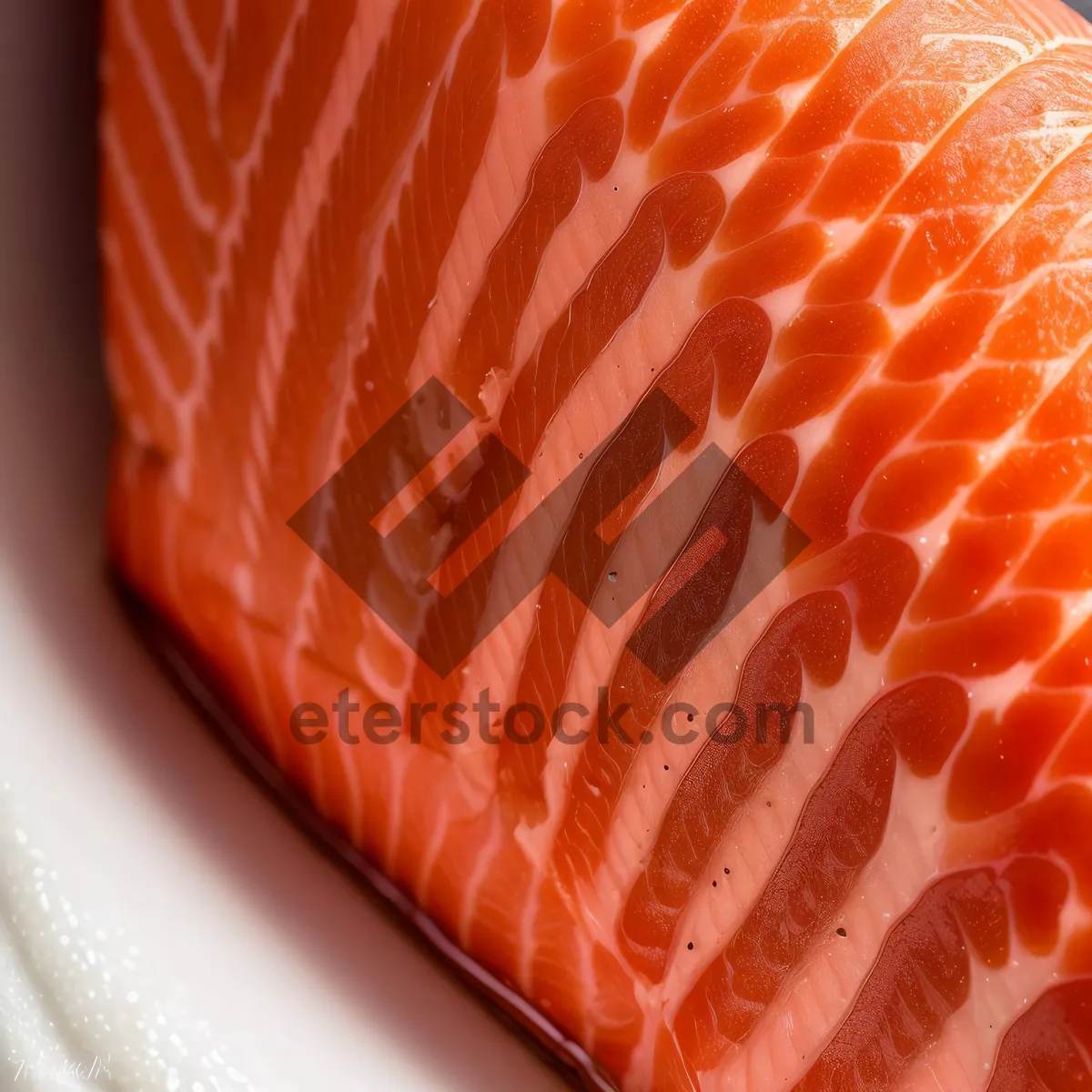 Picture of Fresh Mandarin Salmon Slice: A Juicy and Healthy Gourmet Delight