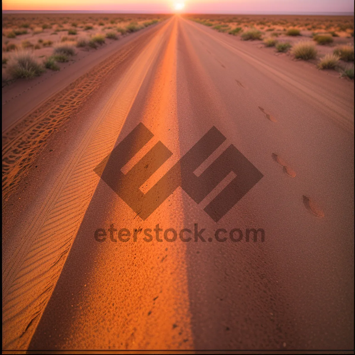 Picture of Vibrant Dunes: Desert Sands and Sunlit Landscape