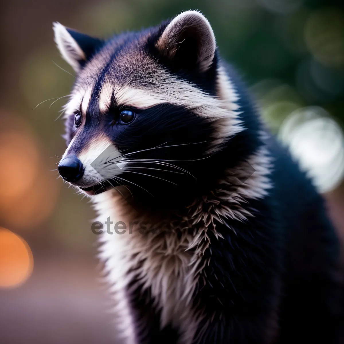 Picture of Furry feline kitten with captivating eyes