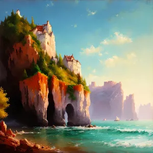 Majestic Coastal Canyon with Dramatic Cliffs