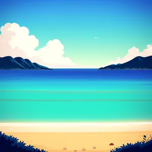 Serene Seascape under Summer Sun